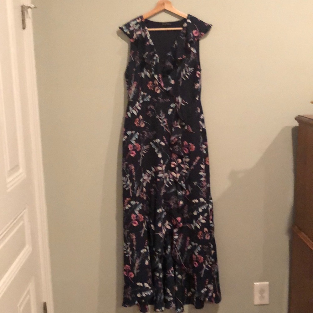 Banana Republic high-low wrap dress